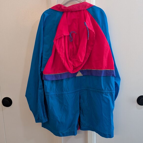 Vintage 1990s Reebok Sport Windbreaker Pink & Blue Size L - Picture 5 of 5